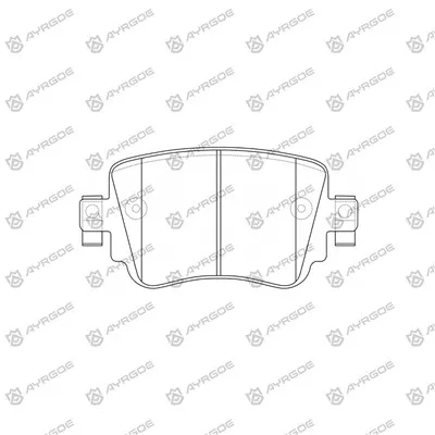 PN0624 bremseklosser for VW Caddy SAA