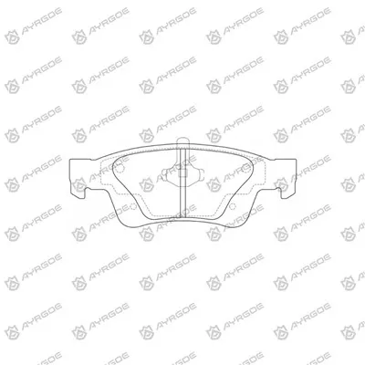 PN0834 bremseklosser for LADA Granta 21901